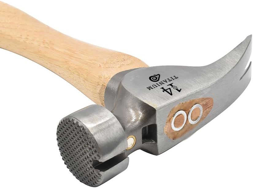 Big Horn 15151 14 Oz. Tiger Titanium Hammer with Curved Hickory Handle - Image 6