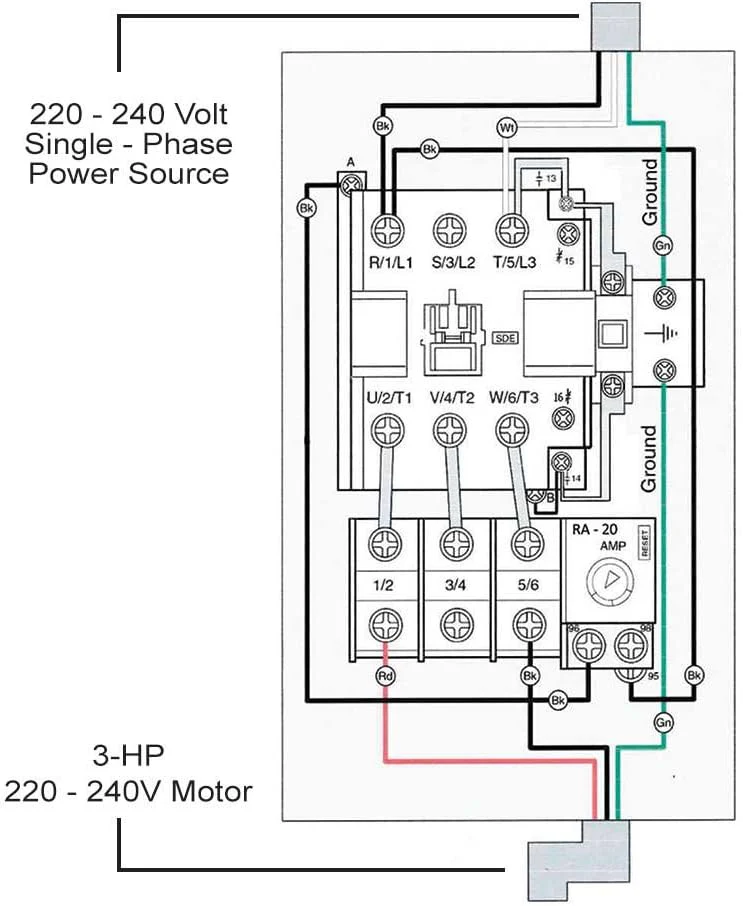 Big Horn 18823 1-Phase, 220-240-Volt, 3-HP, 18-26-Amp Magnetic Switch, CSA Approved - Image 6