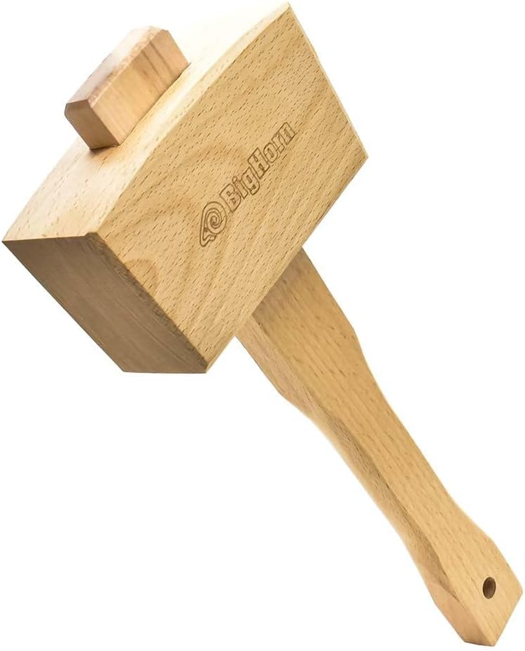 Big Horn 26016 16 oz Beech Wood Carving Mallet - Image 2