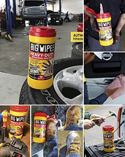 "BIG WIPES HEAVY DUTY PRO+ 240 WIPE BUCKET HEAVY DUTY TEXTURED SCRUB & CLEAN WIPES" - Image 4