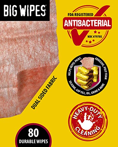 "BIG WIPES HEAVY DUTY PRO+ 240 WIPE BUCKET HEAVY DUTY TEXTURED SCRUB & CLEAN WIPES" - Image 5