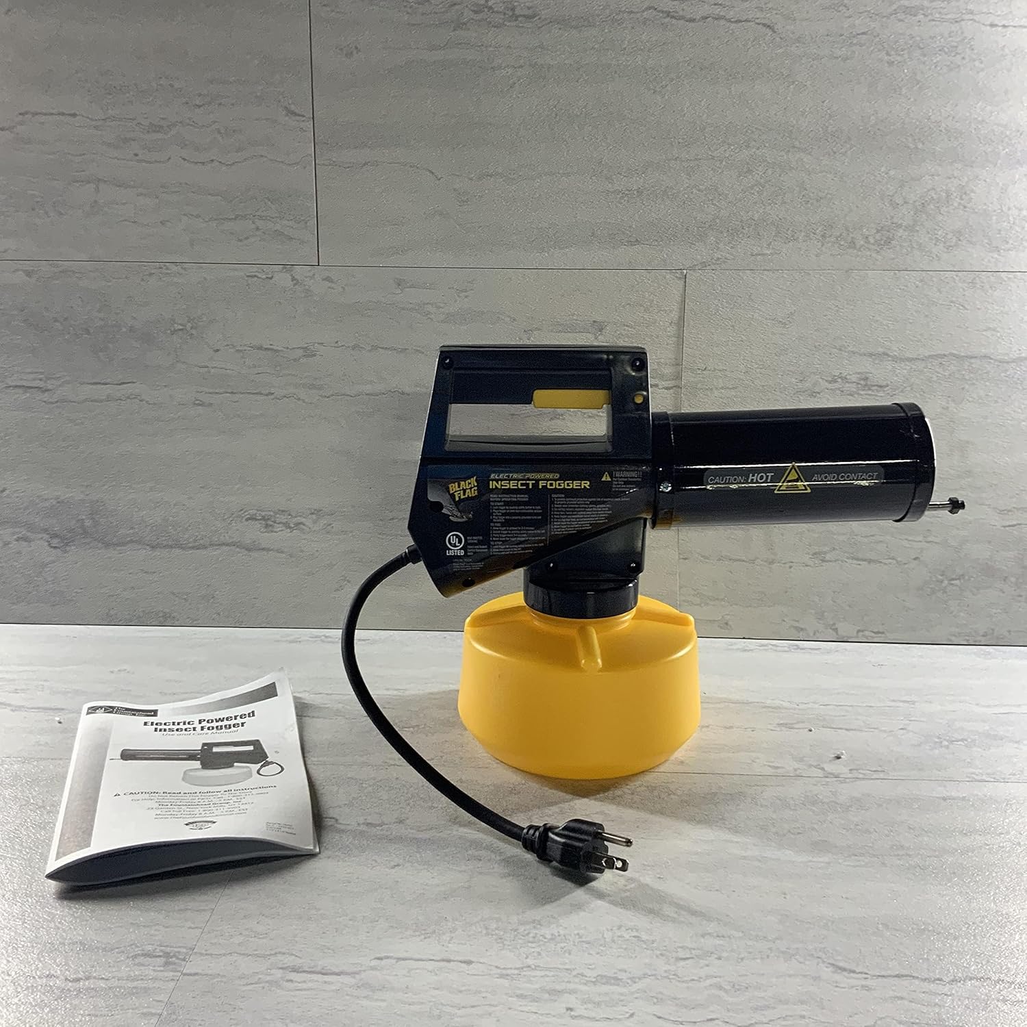 Black Flag 190107 Electric Insect Fogger for Killing and Repelling Mosquitoes, Flies, and Flying Insects Outdoors, Yellow & Black - Image 3