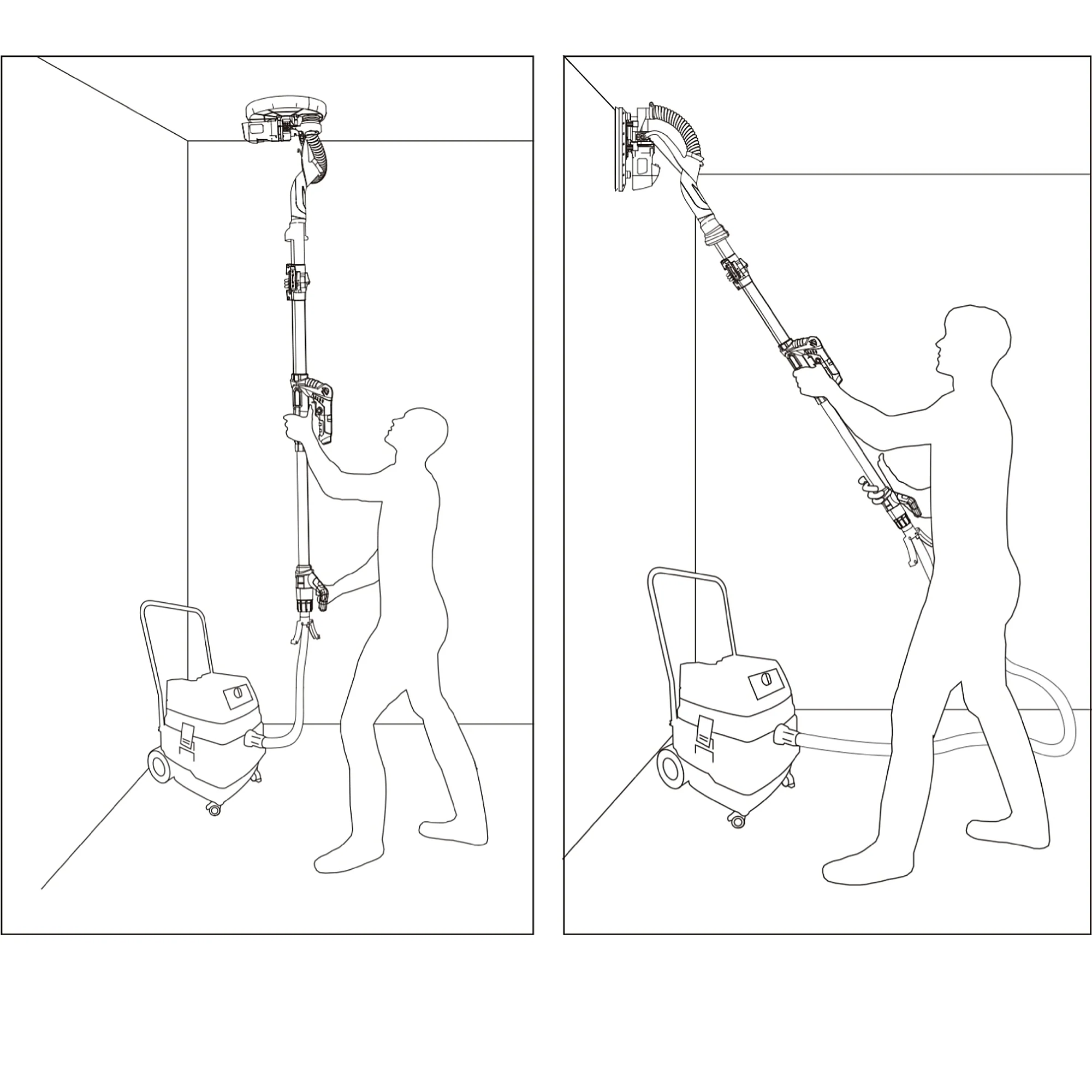 BN Products Electric Drywall Sander- 5A 600W HALO Lighting System Model# BNR1837 - Image 4