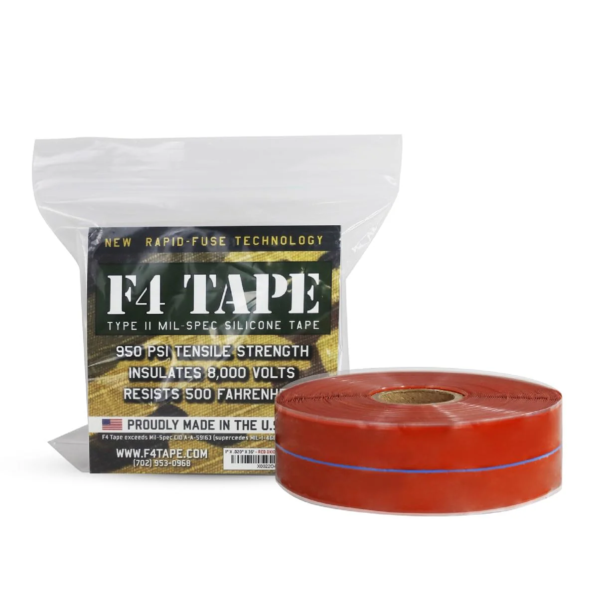 Bond It F4 Emergency Self-Fusing Silicone Tape, Repair Plumbing Pipe & Radiator Hose Leak, Electrical Insulation, Permanent Bonding, Waterproof, 1" x 36' x 20mil, Red - Image 2