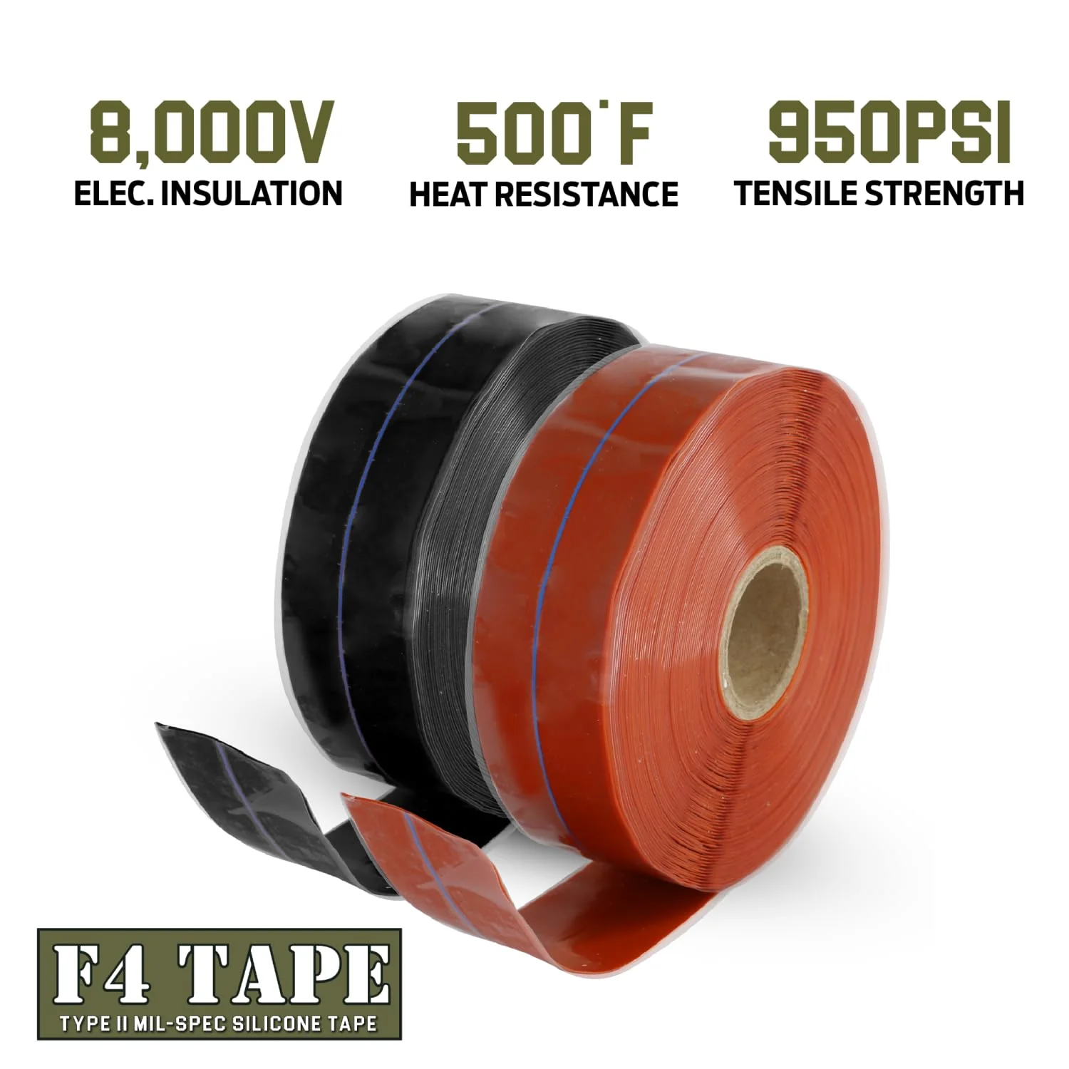 Bond It F4 Emergency Self-Fusing Silicone Tape, Repair Plumbing Pipe & Radiator Hose Leak, Electrical Insulation, Permanent Bonding, Waterproof, 1" x 36' x 20mil, Red - Image 5