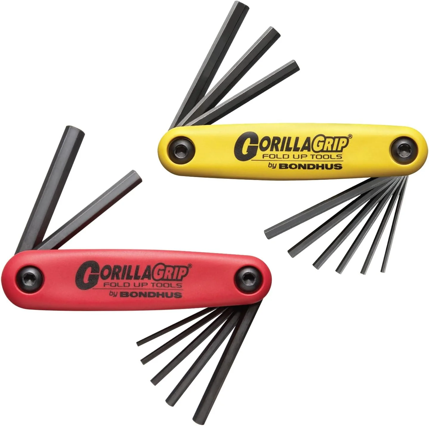 Bondhus 12522 GorillaGrip Hex Fold-up Double Pack, 12587 (2-8mm) & 12589 (5/64-1/4-Inch) - Image 2