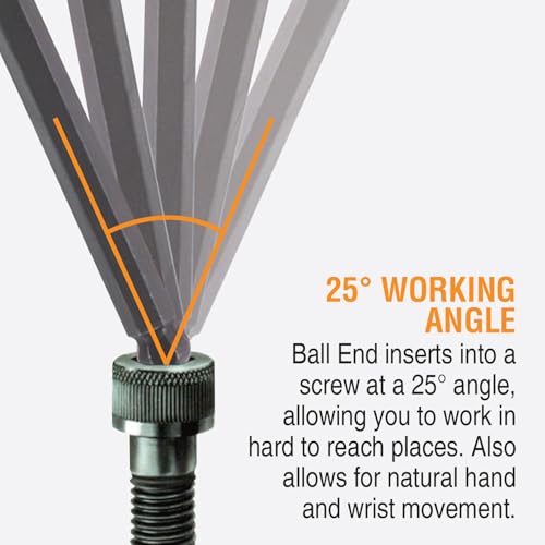 Bondhus 13189 Set of 8 Balldriver and Hex T-handles with Stand, sizes 2-10mm - Image 3
