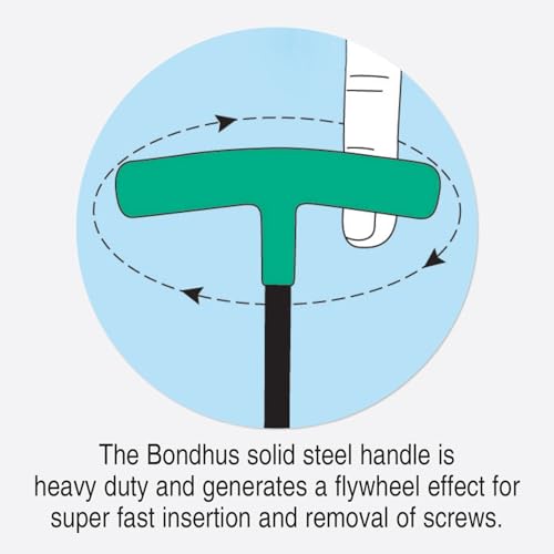 Bondhus 13189 Set of 8 Balldriver and Hex T-handles with Stand, sizes 2-10mm - Image 4