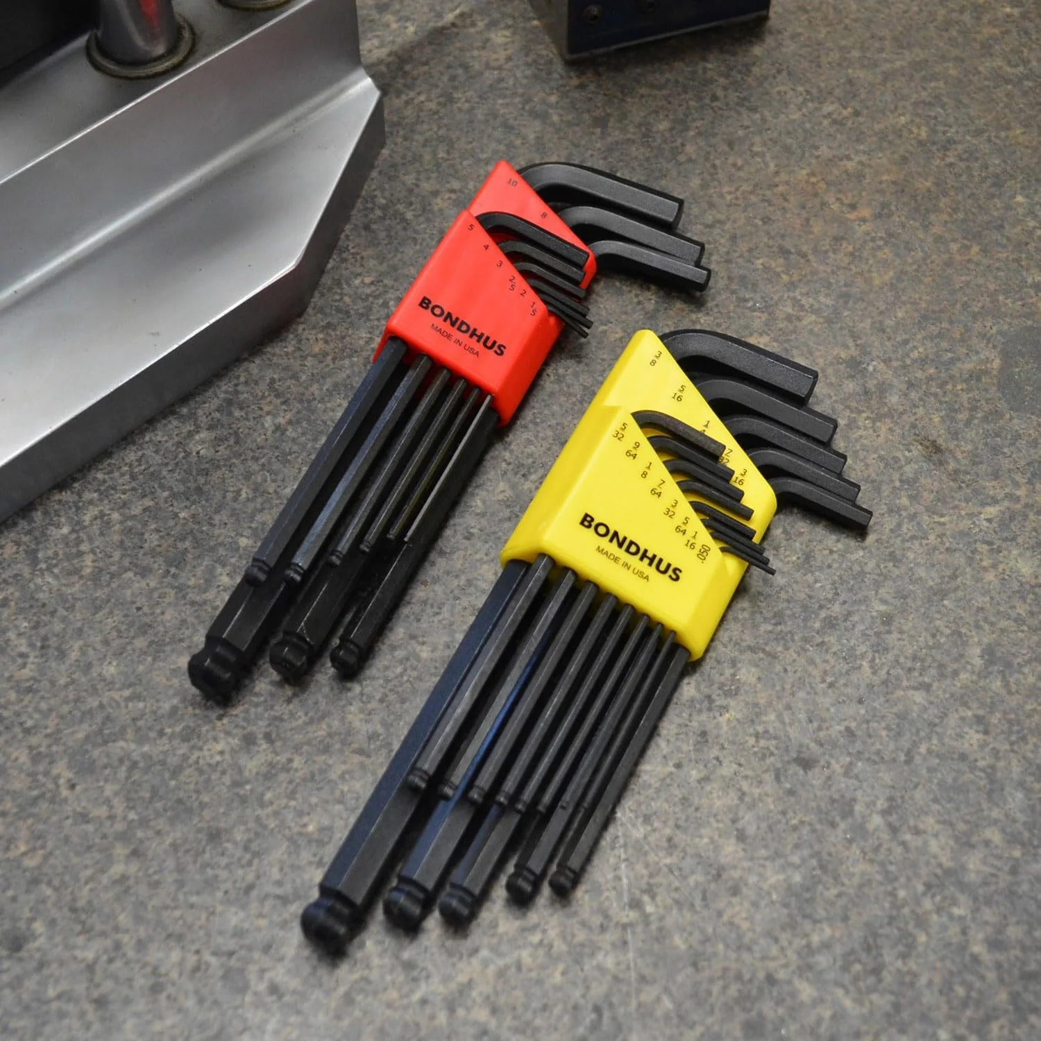 Bondhus 20199 Balldriver L-Wrench DoublePK, 10999 1.5-10mm & 10937 0.050-3/8", Multicolor, One Size Pack of 1 L-Wrench - Image 9