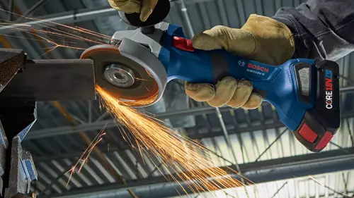 BOSCH 18V Brushless 4-1/2" Angle Grinder w/ (1) 4.0 Ah CORE Compact Battery - Image 3
