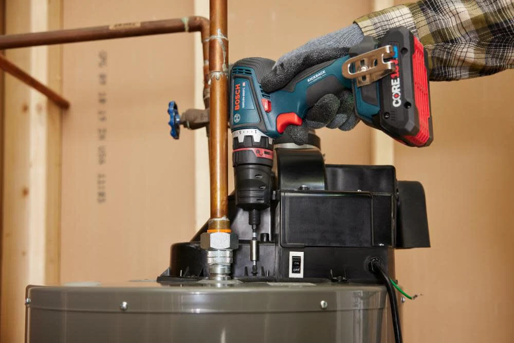 BOSCH 18V Drill/Driver with 5-In-1 Flexiclick System and 2pk CORE18V 4Ah Advanced Power Battery - Image 5
