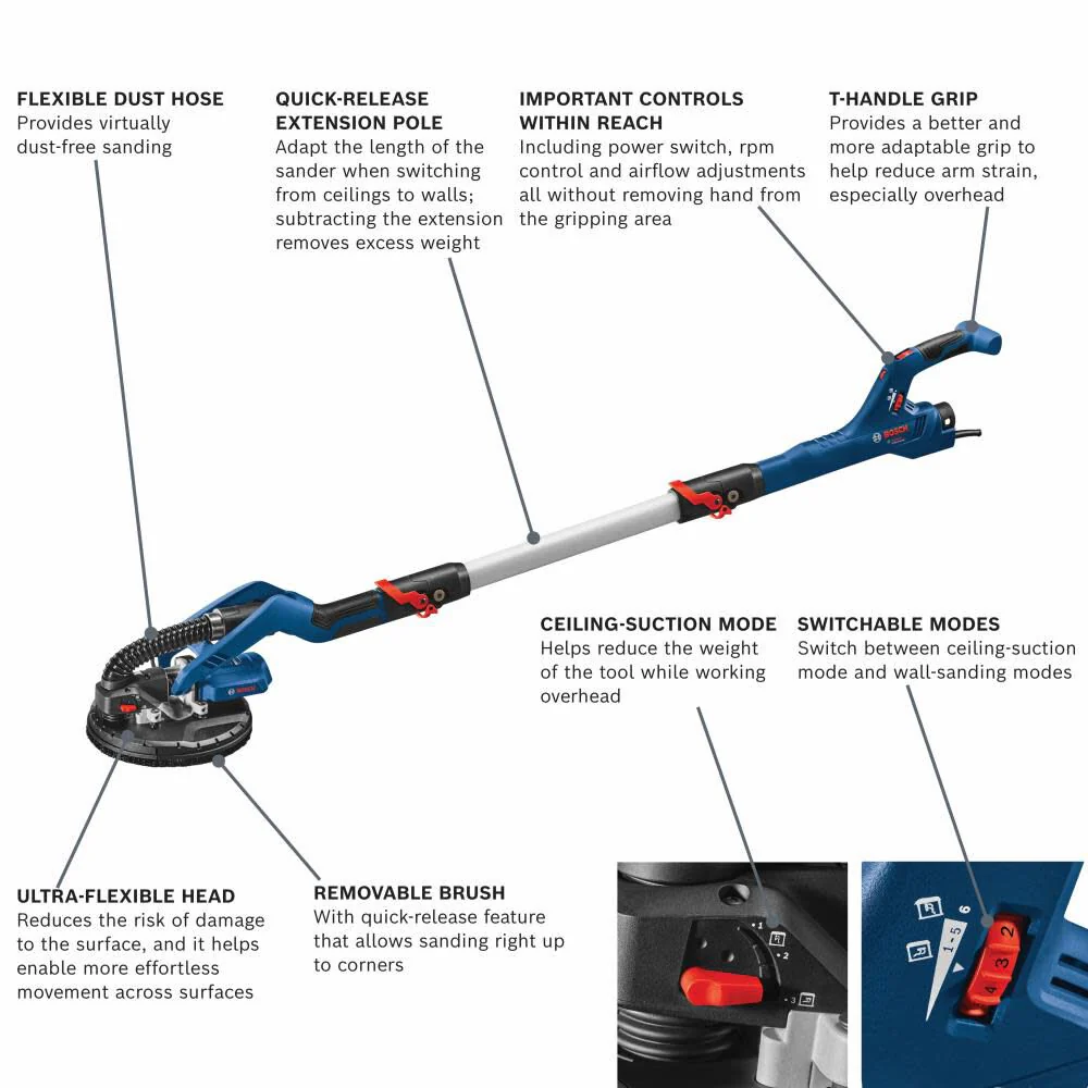BOSCH 9 In. Drywall Sander Kit - Image 10