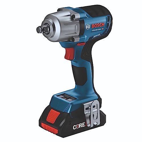 BOSCH 18V Brushless Connected-Ready 1/2 In. Mid-Torque Impact Wrench Kit with Friction Ring and Thru-Hole and (2) CORE18V 4 Ah Batteries - Image 34