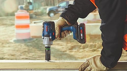 BOSCH 18V Brushless Connected-Ready 1/2 In. Mid-Torque Impact Wrench Kit with Friction Ring and Thru-Hole and (2) CORE18V 4 Ah Batteries - Image 42