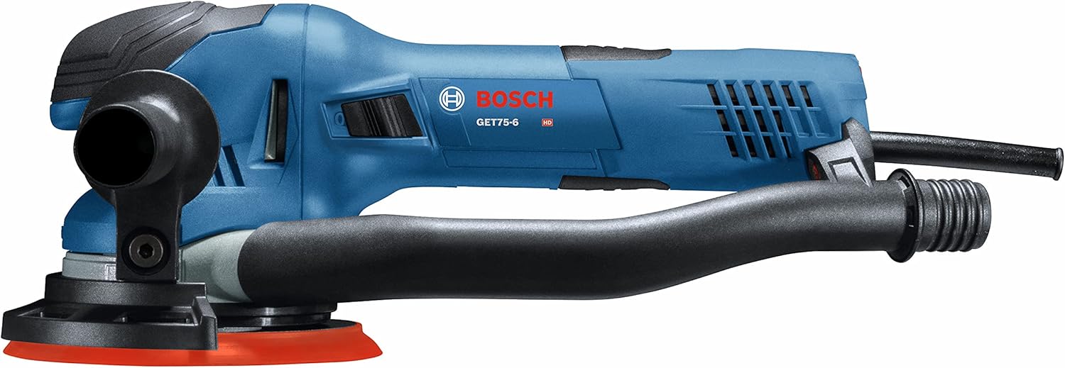 BOSCH GET75-6N Electric Orbital Sander, Polisher - 7.5 Amp, Corded, 6 Inch Disc Size - Dual-Mode: Random Orbit & Turbo - Image 7
