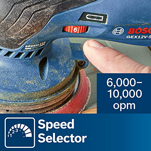 Bosch 12V Max 5in Random Orbit Sander (Bare Tool) - Image 22