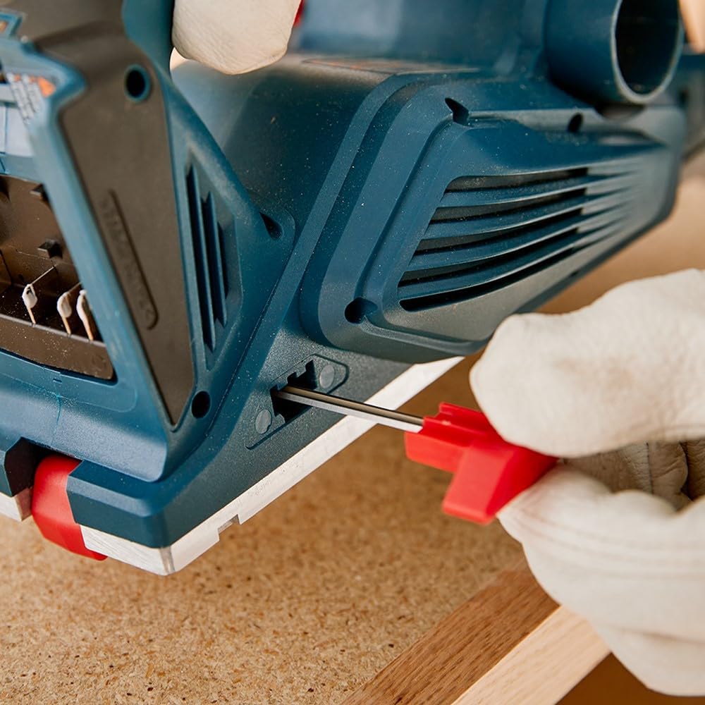 BOSCH GHO18V-26N 18V Brushless Planer - 13,600 RPM, 3/32 In. Depth Cut, 3-� In. Width, Dual Shaving Exhaust Ports, On-Tool Blade Storage (Bare Tool) - Image 9