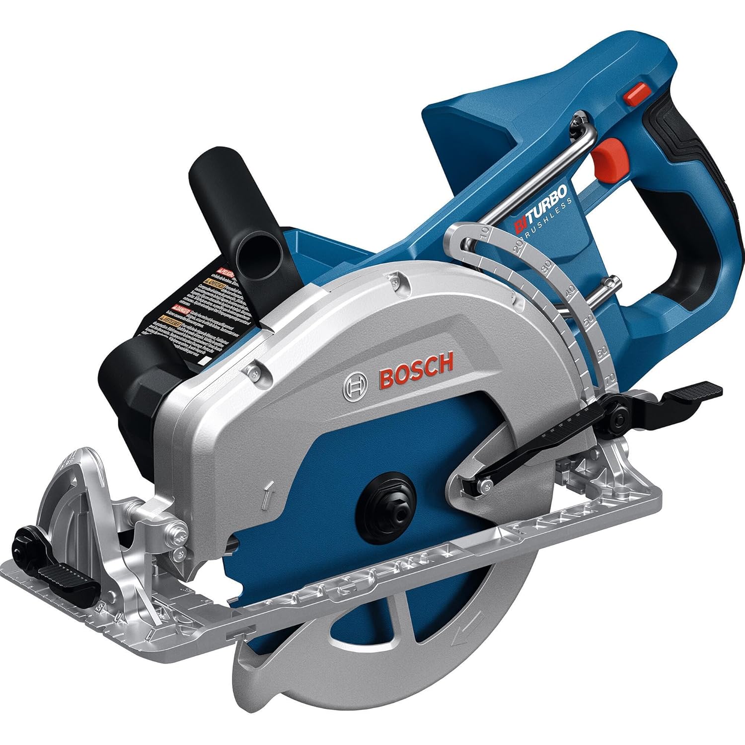 BOSCH GKW18V-26N PROFACTOR 18V 7-1/4" Rear Handle Circular Saw - BITURBO Brushless Technology, 5000 RPM, Lightweight Ergonomic Design, Left Blade Orientation, Electronic Brake, Dust Port (Bare Tool) - Image 2