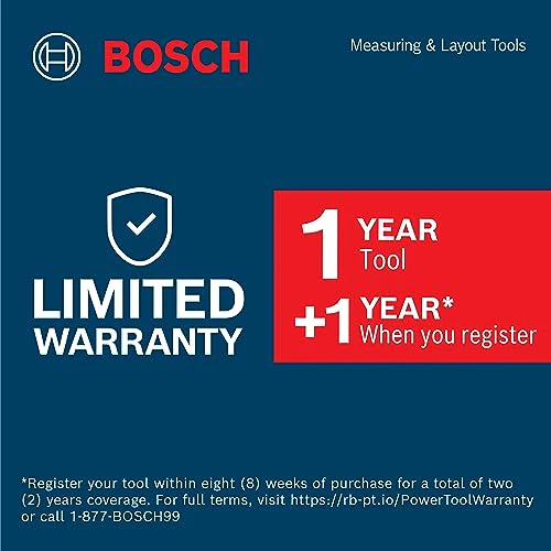 BOSCH GLM165-22 165 Ft Blaze Laser Distance Measure, Includes 2 AA Batteries, Belt Clip, & Pouch - Image 22