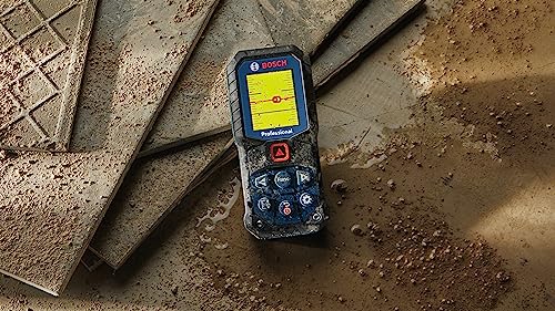 BOSCH GLM165-22 165 Ft Blaze Laser Distance Measure, Includes 2 AA Batteries, Belt Clip, & Pouch - Image 9