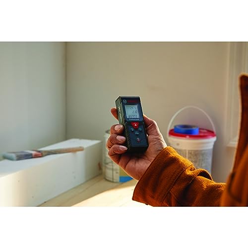 BOSCH GLM165-40 Blaze 165 Ft Laser Distance Measure, Includes 2 AAA Batteries, Hand Strap, Target Cards, & Pouch - Image 6