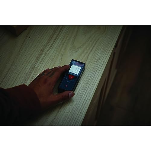 BOSCH GLM165-40 Blaze 165 Ft Laser Distance Measure, Includes 2 AAA Batteries, Hand Strap, Target Cards, & Pouch - Image 7