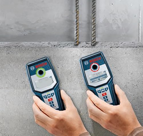 BOSCH GMS 120 Wall Scanner with Modes for Wood, Metal, and Live Wiring, Includes 9V Battery, Hand Strap, & Pouch - Image 4