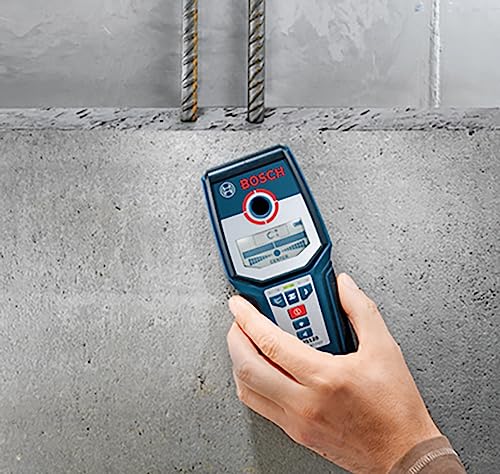 BOSCH GMS 120 Wall Scanner with Modes for Wood, Metal, and Live Wiring, Includes 9V Battery, Hand Strap, & Pouch - Image 5