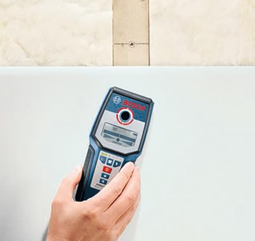 BOSCH GMS 120 Wall Scanner with Modes for Wood, Metal, and Live Wiring, Includes 9V Battery, Hand Strap, & Pouch - Image 7