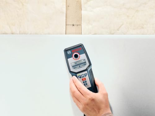 BOSCH GMS 120 Wall Scanner with Modes for Wood, Metal, and Live Wiring, Includes 9V Battery, Hand Strap, & Pouch - Image 9
