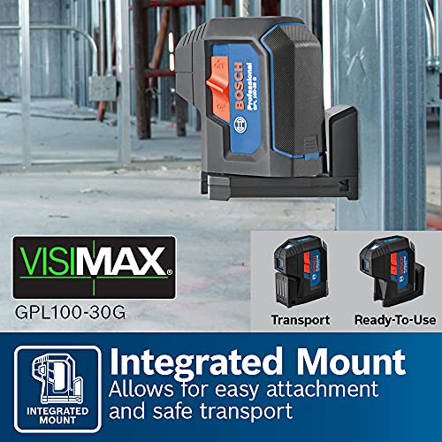 BOSCH 125ft Green 3-Point Self-Leveling Laser with VisiMax Technology - Image 11