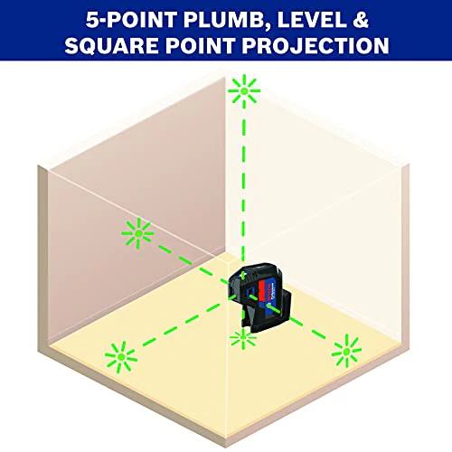 BOSCH 125ft 5-Dots Point Alignment Laser Level 360 With Integrated Magnetic Mount - Image 22