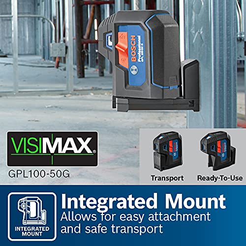 BOSCH 125ft 5-Dots Point Alignment Laser Level 360 With Integrated Magnetic Mount - Image 29