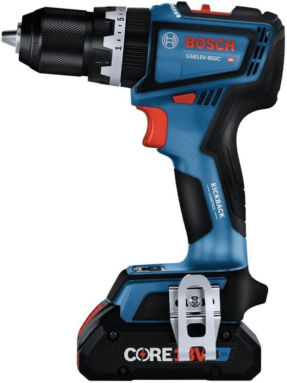 BOSCH GSB18V-800CB14 1/2 In. Brushless Connected-Ready Hammer Drill/Driver Kit with (1) CORE18V 4 Ah Advanced Power Battery - Image 4