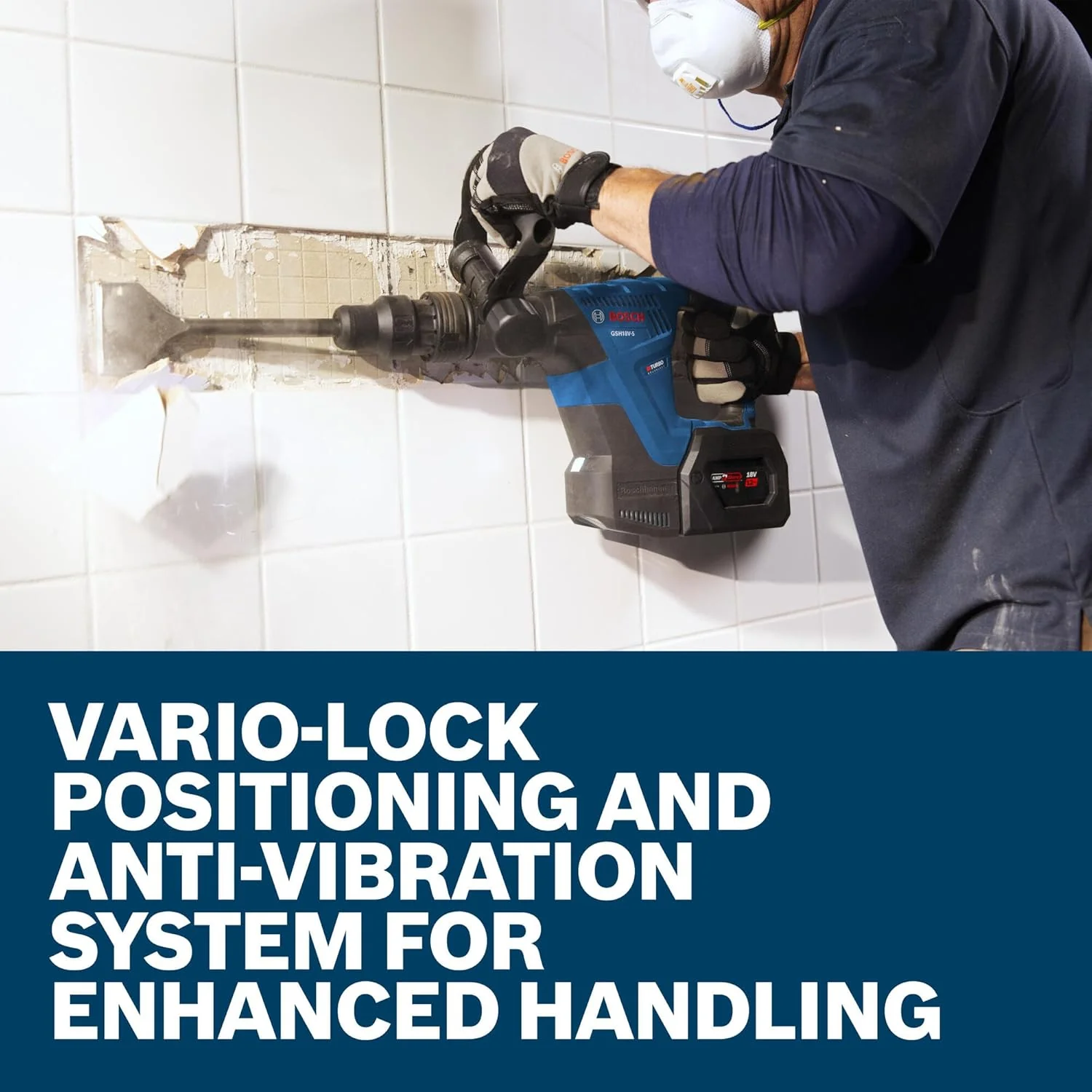BOSCH GSH18V-5L212 PROFACTOR 18V SDS-max Demolition Hammer with L-Boxx-2 and (2) 12 Ah PROFACTOR Batteries - Image 8