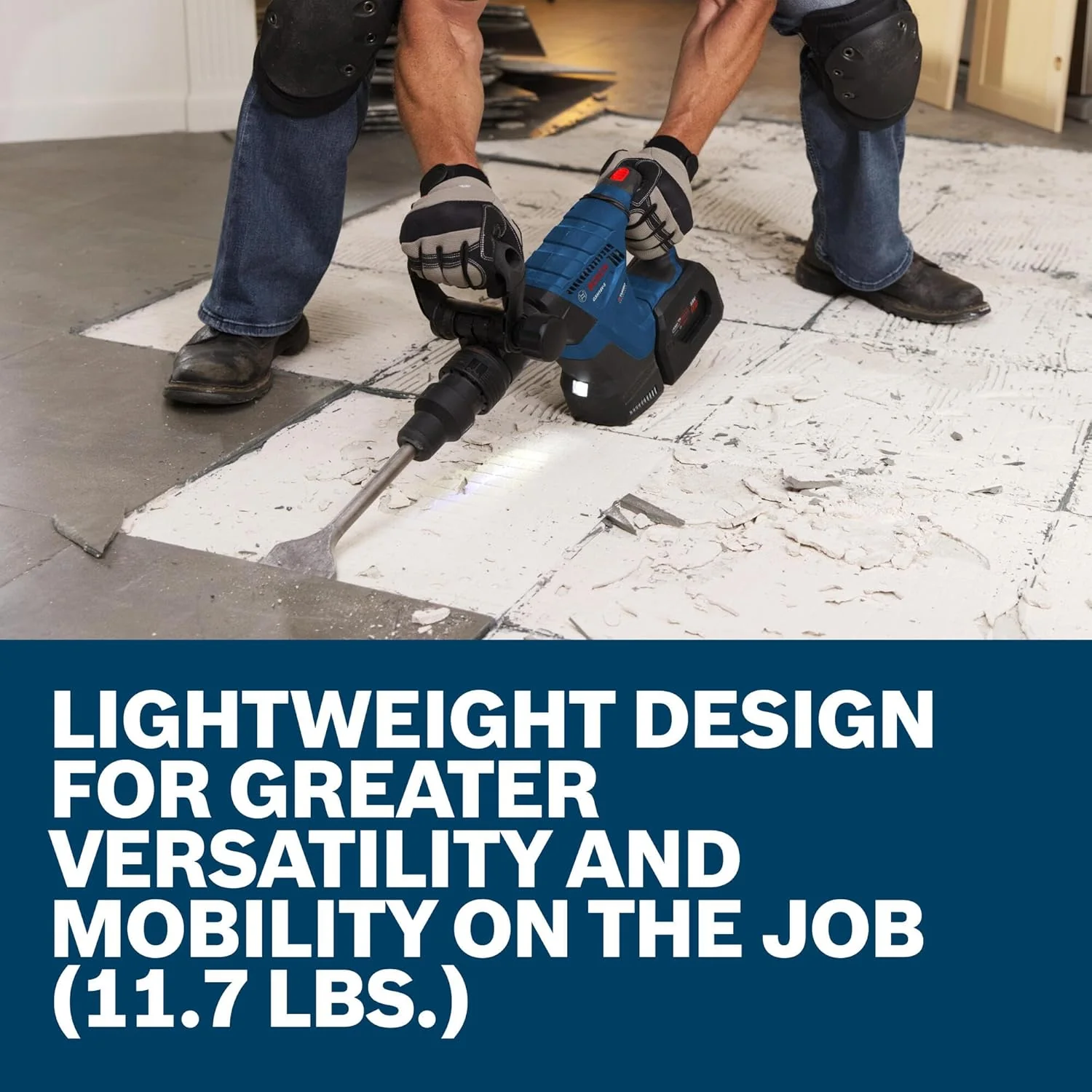 BOSCH GSH18V-5L212 PROFACTOR 18V SDS-max Demolition Hammer with L-Boxx-2 and (2) 12 Ah PROFACTOR Batteries - Image 9
