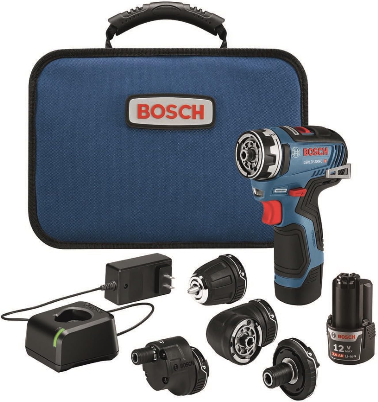 BOSCH GSR12V-300FCB22 12V Max EC Brushless Flexiclick 5-In-1 Drill/Driver System with (2) 2 Ah Batteries Starter-Kit - Image 2