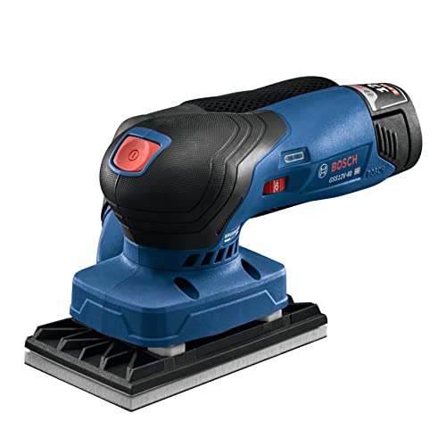 BOSCH GSS12V-40N 12V Max Brushless Orbital Finishing Sander With Dust Bag, 1/4 and 1/3 Sheet (Bare Tool) - Image 10