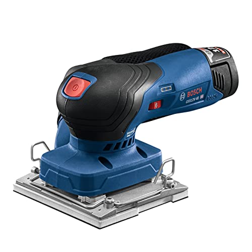 BOSCH GSS12V-40N 12V Max Brushless Orbital Finishing Sander With Dust Bag, 1/4 and 1/3 Sheet (Bare Tool) - Image 11