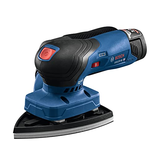 BOSCH GSS12V-40N 12V Max Brushless Orbital Finishing Sander With Dust Bag, 1/4 and 1/3 Sheet (Bare Tool) - Image 12