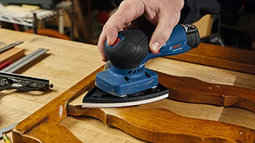 BOSCH GSS12V-40N 12V Max Brushless Orbital Finishing Sander With Dust Bag, 1/4 and 1/3 Sheet (Bare Tool) - Image 13