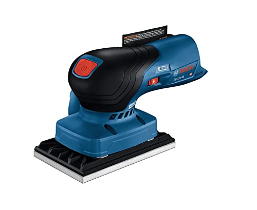 BOSCH GSS12V-40N 12V Max Brushless Orbital Finishing Sander With Dust Bag, 1/4 and 1/3 Sheet (Bare Tool) - Image 6