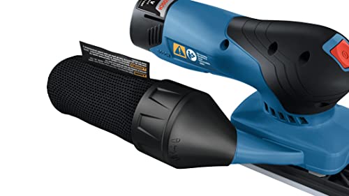 BOSCH GSS12V-40N 12V Max Brushless Orbital Finishing Sander With Dust Bag, 1/4 and 1/3 Sheet (Bare Tool) - Image 9