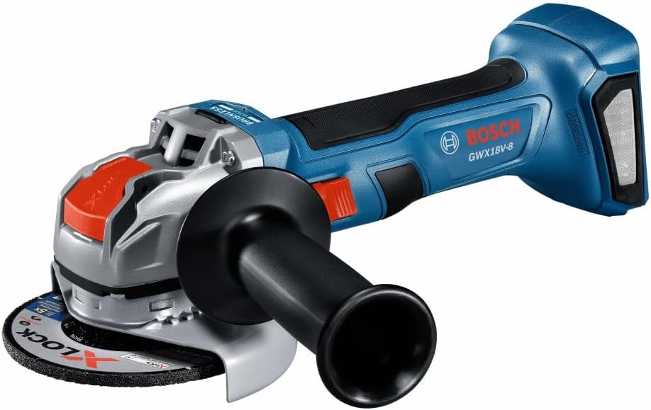 BOSCH GWX18V-8N 18V X-LOCK Brushless 4-1/2 Inch Angle Grinder with Slide Switch, Tool-free Disc Swap (Bare Tool) - Image 2