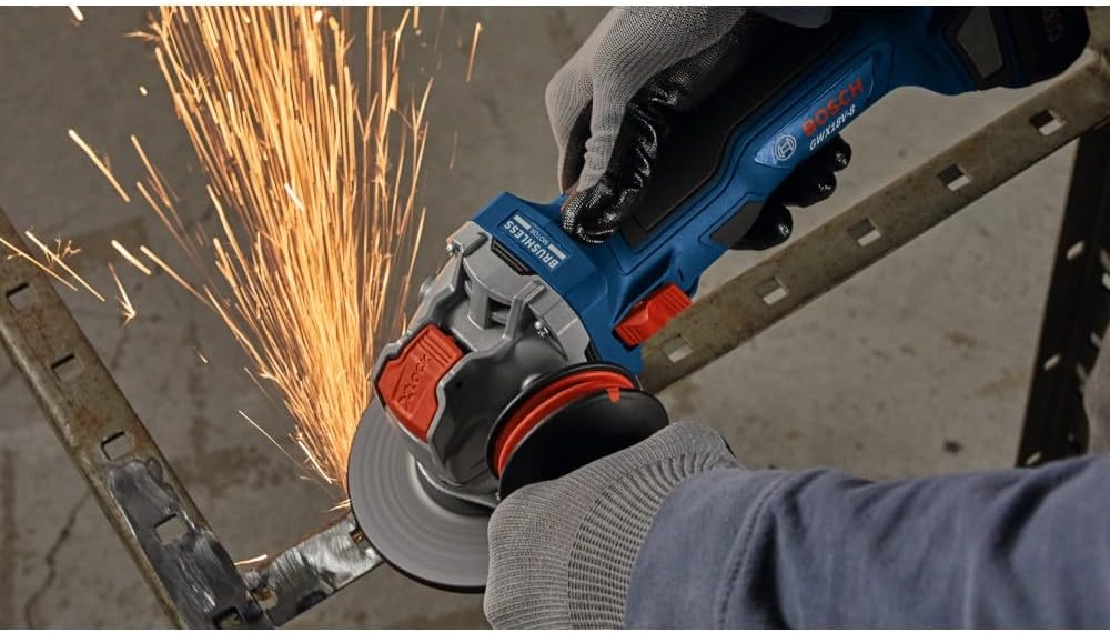 BOSCH GWX18V-8N 18V X-LOCK Brushless 4-1/2 Inch Angle Grinder with Slide Switch, Tool-free Disc Swap (Bare Tool) - Image 6