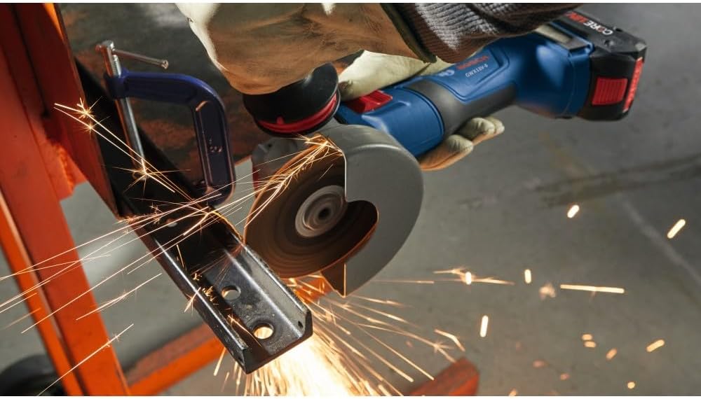 BOSCH GWX18V-8N 18V X-LOCK Brushless 4-1/2 Inch Angle Grinder with Slide Switch, Tool-free Disc Swap (Bare Tool) - Image 8