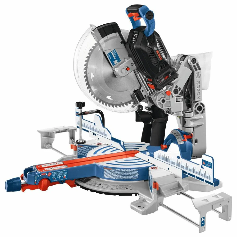 Bosch PROFACTOR 18V Surgeon 12in Dual Bevel Glide Miter Saw Kit - Image 4