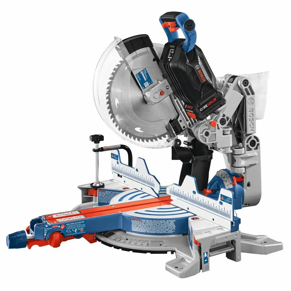 Bosch PROFACTOR 18V Surgeon 12in Dual Bevel Glide Miter Saw Kit - Image 5