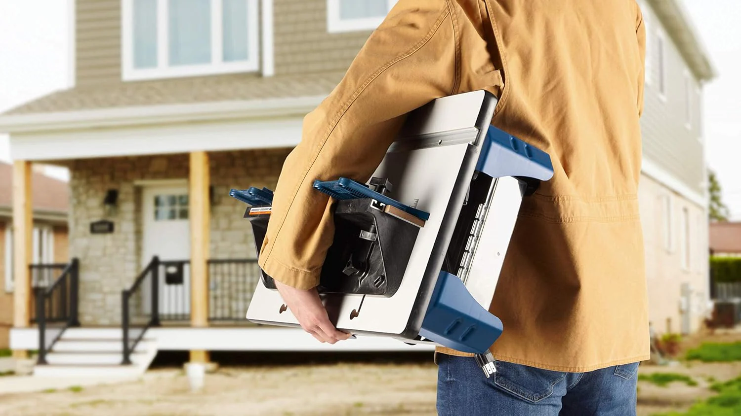 BOSCH RA1141 26 in. x 16-1/2 in. Laminated MDF Top Portable Jobsite Router Table with 2-1/2 in. Vacuum Hose Port - Image 4