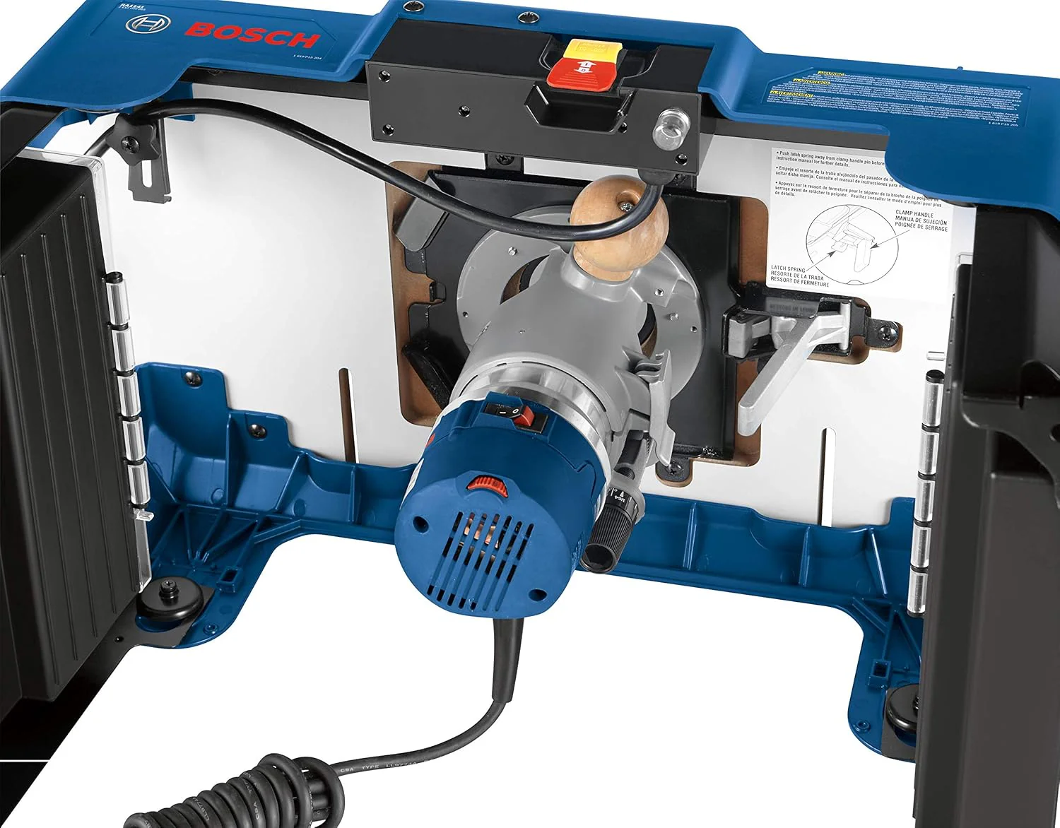 BOSCH RA1141 26 in. x 16-1/2 in. Laminated MDF Top Portable Jobsite Router Table with 2-1/2 in. Vacuum Hose Port - Image 6